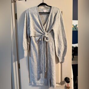 Isabel Maternity by Ingrid & Isabel Light Gray Knit dress